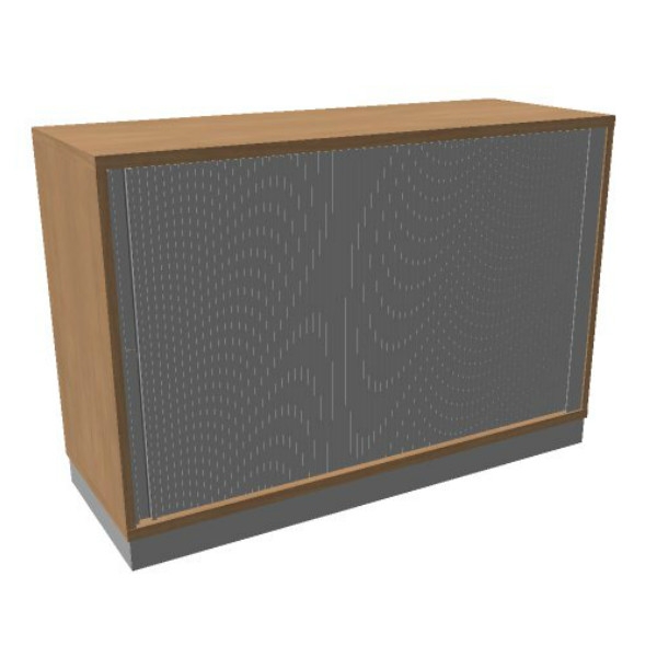 OKA houten jalouziedeurkast 82x120x45 cm 