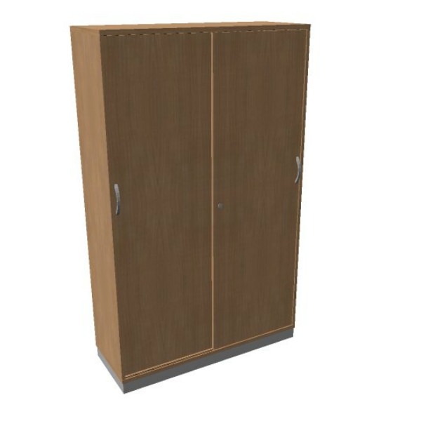 OKA houten schuifdeurkast 197,1x120x45 cm 