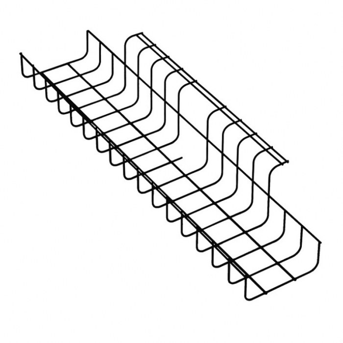 Kabelgoot TRAD 490 mm zwart 