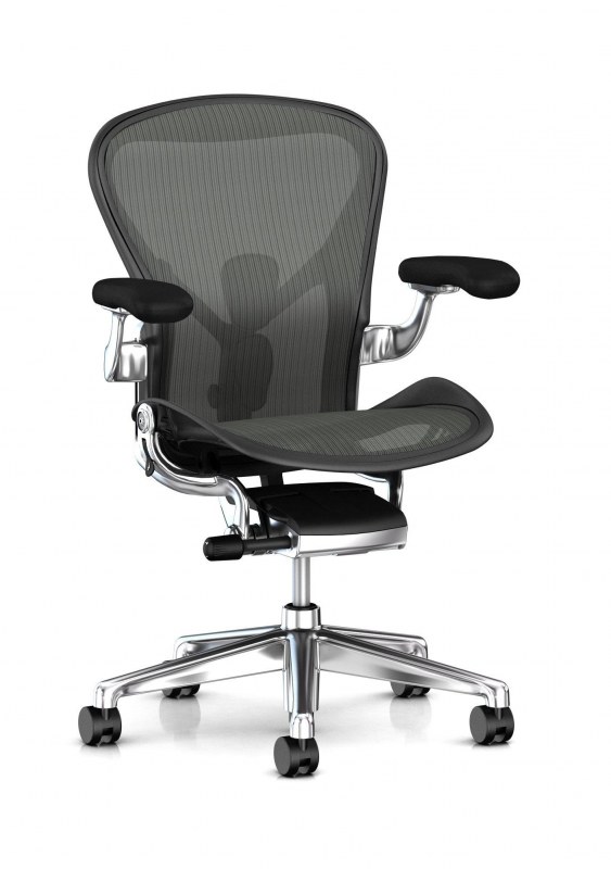 Herman Miller Aeron gepolijste uitvoering 