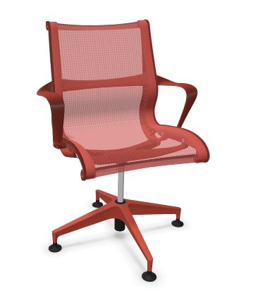 Herman Miller Setu Refresh 4 poot Dipped in colour 