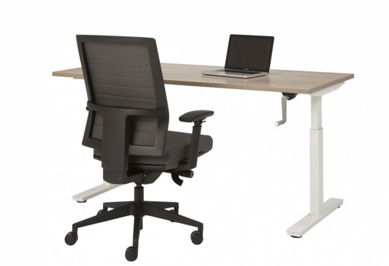 Orange Office T-poot Bureau met slingerverstelling zit-zit 180 x 80 cm 