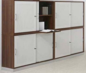 Assmann Schuifdeurkast 115,7x160x42 cm op Kantoorinrichting kopen | Bureaus, kasten, tafels en stoelen voor ieder kantoor