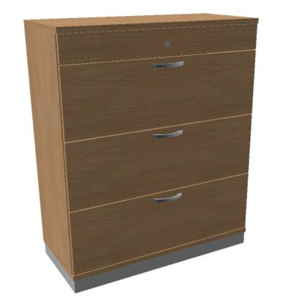 Oka houten hangmappenkast 3 laden 100 breed 