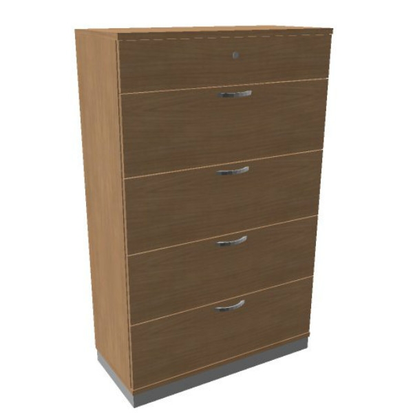 Oka houten hangmappenkast  4 laden 100 breed 