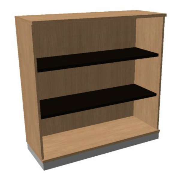 OKA houten open kast 120,3x120x45 cm