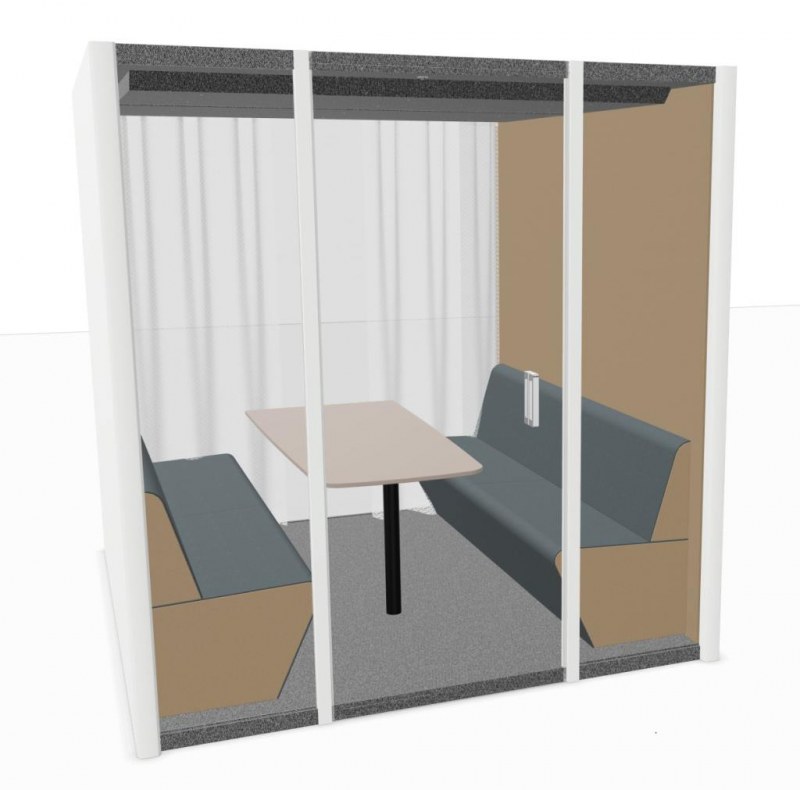 Bosse Collaboration Cube 2.0 akoestische vergaderruimte