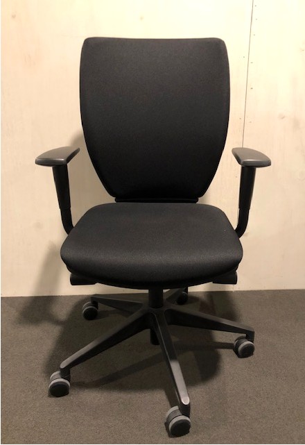 Bowerkt Bureaustoel zwart 