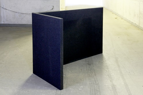 Akoestische scheidingswand B-MoVe L-opstelling 1600 mm