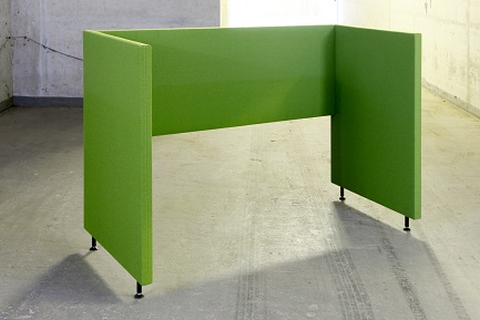 Akoestische scheidingswand B-MoVe U-opstelling 1600 mm