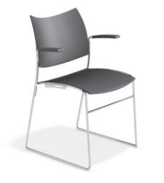 Casala Curvy vergaderstoel met armleggers 