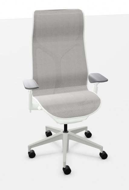 Herman Miller COSM bureaustoel met hoge rug wit 