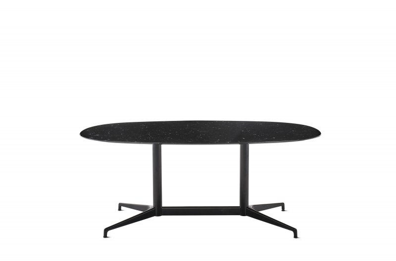 Herman Miller Civic ovale vergadertafel 160 x 100 cm