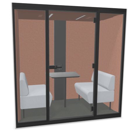 Narbutas Sonus M vergaderruimte met PET achterwand