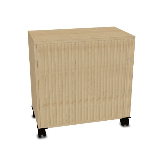 OKA houten kast op wielen 80,5x80x45cm 