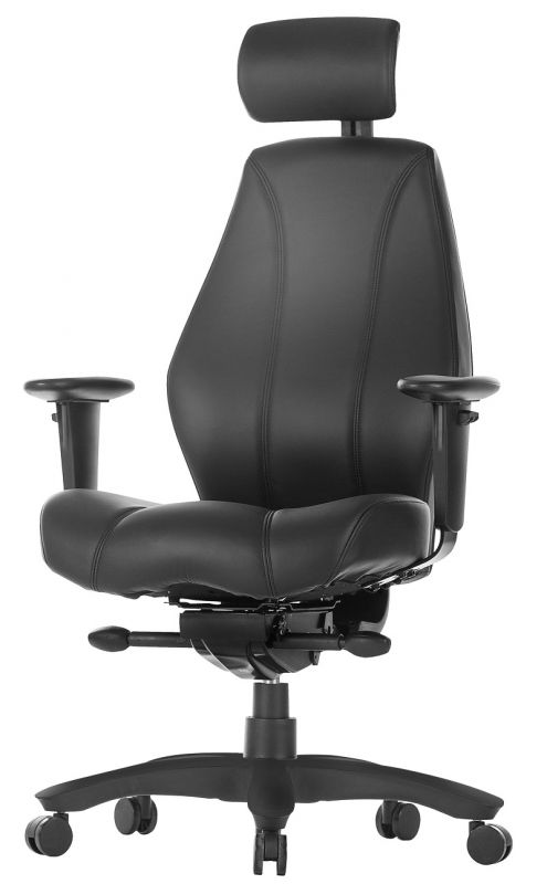Raptor 24 uurs bureaustoel - leder
