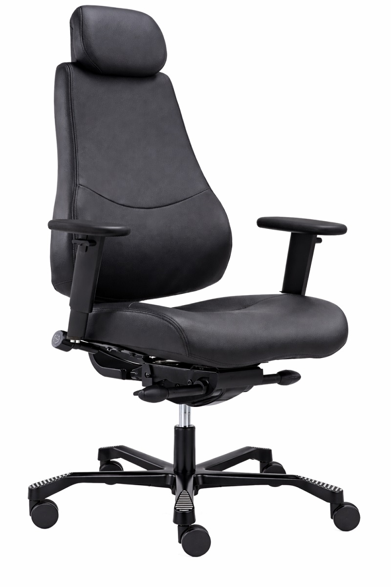 Tilburg 24 uurs bureaustoel - leder 