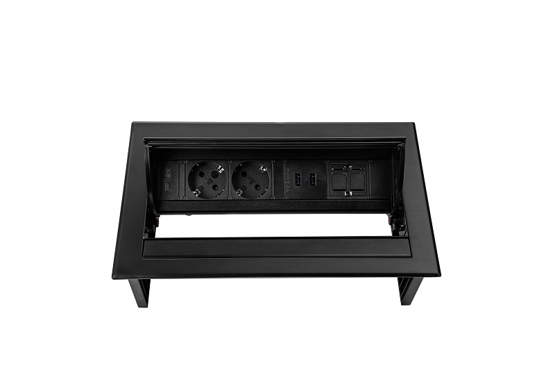 Thovip Power Desk IN 2 x stroom + 2 x USB charger + 1 x leeg 