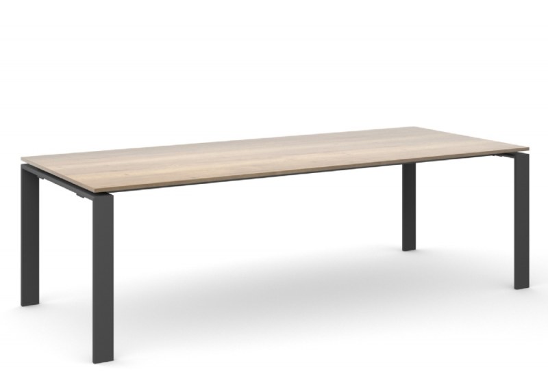 Vergadertafel rechthoekig CUBE 220 x 110 cm 