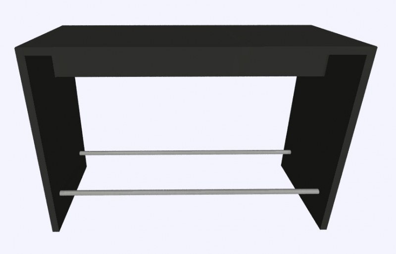 Werner Works vergadertafel K-Modul Stand voetensteun 160 x 80 cm 