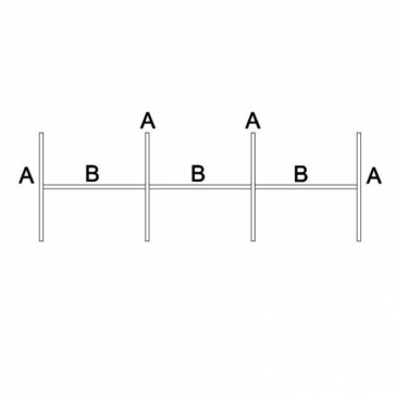 Akoestische scheidingswand B-MoVe HHH-opstelling 1600 mm  B-MoVe HHH-160080058 2