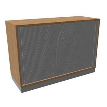 OKA houten jalouziedeurkast 82x120x45 cm  SBOAC26- 0