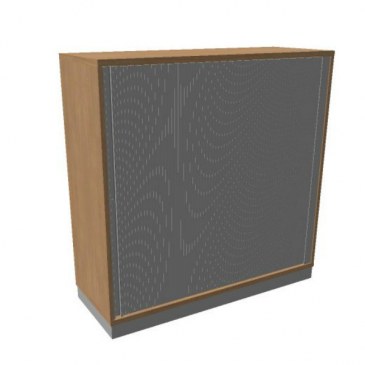 OKA houten jalouziedeurkast 120,3x120x45 cm  SBOBE26- 0