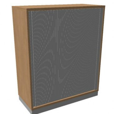 OKA houten jalouziedeurkast 120,3x100x45 cm  SBOBE24- 0