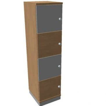 Oka  houten lockerkast 4 deurs  SBGAG17 0