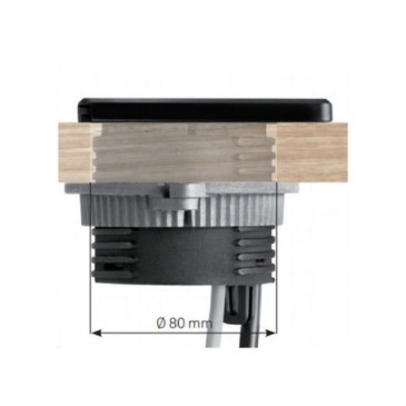 Evoline Inbouwmodule Square80 1P1U1D+Qi  4730168.00000003 3