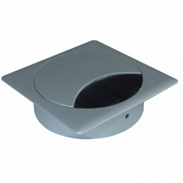 Kabeldoorvoer metaal vierkant RAL 9006  423026.895895080.906 0