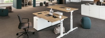 Assmann Canvaro zit-sta bureau elektrisch verstelbaar 160 x 80 cm  STSA1608 2