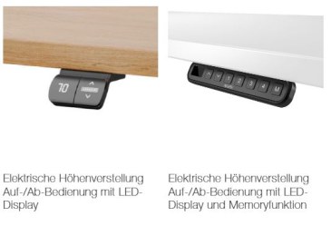 Assmann Basino zit-sta bureau 160 x 70 cm  STSA1607 1