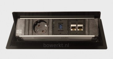 Bachmann CONI inbouwmodule 1x stroom 1x USB 2x data  BM-CONI-KORT-05 0