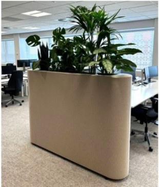 AcoustiStof® Plantenbak hoog 1200x1250x350 mm   plantenbak hoog 12001250350 4