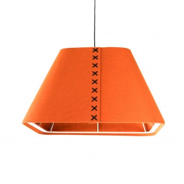 Buzzispace BuzziShade Square akoestische lamp  P0216-FELT.03.1@03 FELT FE-ORAN66 RAL9010 1 Off 26 2