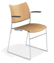 Casala Curvy vergaderstoel met armleggers    4
