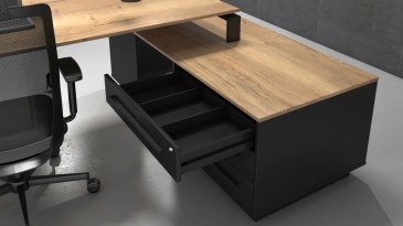 Directie hoekbureau links CUBE 224x180 cm   OO NMGCS13LHF 1