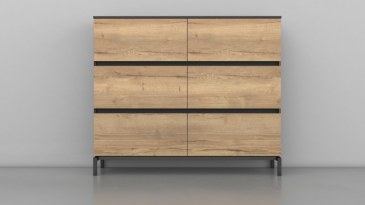 Dressoirkast CUBE 3OH 155x160x44 cm  OO NMGCS3HF 1