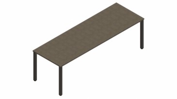 Febru Cube vergadertafel 2400 x 800  388300 0