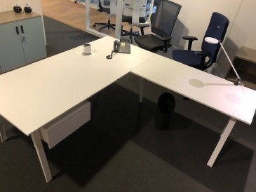 Febru Sox wit bureau hoogte verstelbaar   0