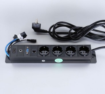 Götessons Powerinlay 4 x Stroom, 1 x Data, 1 x VGA, 1 x Audio en 1 x HDMI     721005 outlet 0