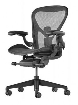 Herman Miller AERON - Maat B Actie bij inruil bureaustoel  AER1B33DWALPG1G1G1C7BK23103-BW 0