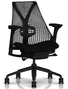 Herman Miller Sayl bureaustoel zwart  AS1EA33AA AJ BK C7 BK BK 7O009 0