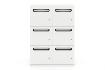 Herman Miller Paragraph FN2LP 6 deurs Lockerkast   FN2LP.1108 KSAM 0