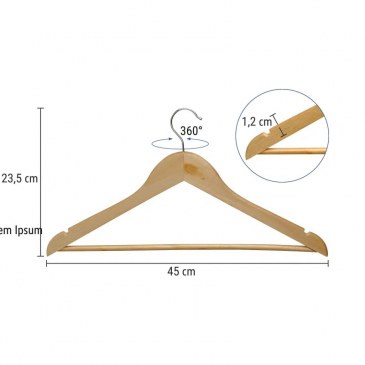 Maul kleerhanger hout  9453370 1