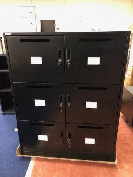 Metrix lockerkast ,6 deuren, met brievensleuf  ML121DR6-outlet 0