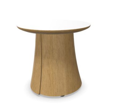 Narbutas Botany bijzet tafel rond Ø 45 cm met houten poot  CBD045 0