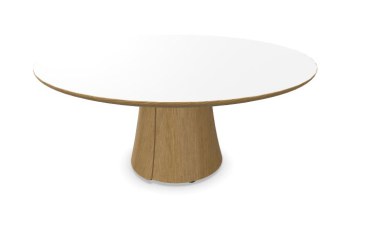 Narbutas Botany bijzet tafel rond Ø 90 cm met houten poot  CBD090 0