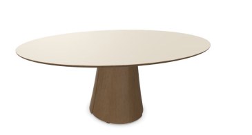 Narbutas Botany vergadertafel ellips 180 x 120 cm met houten poot  CBB180 1